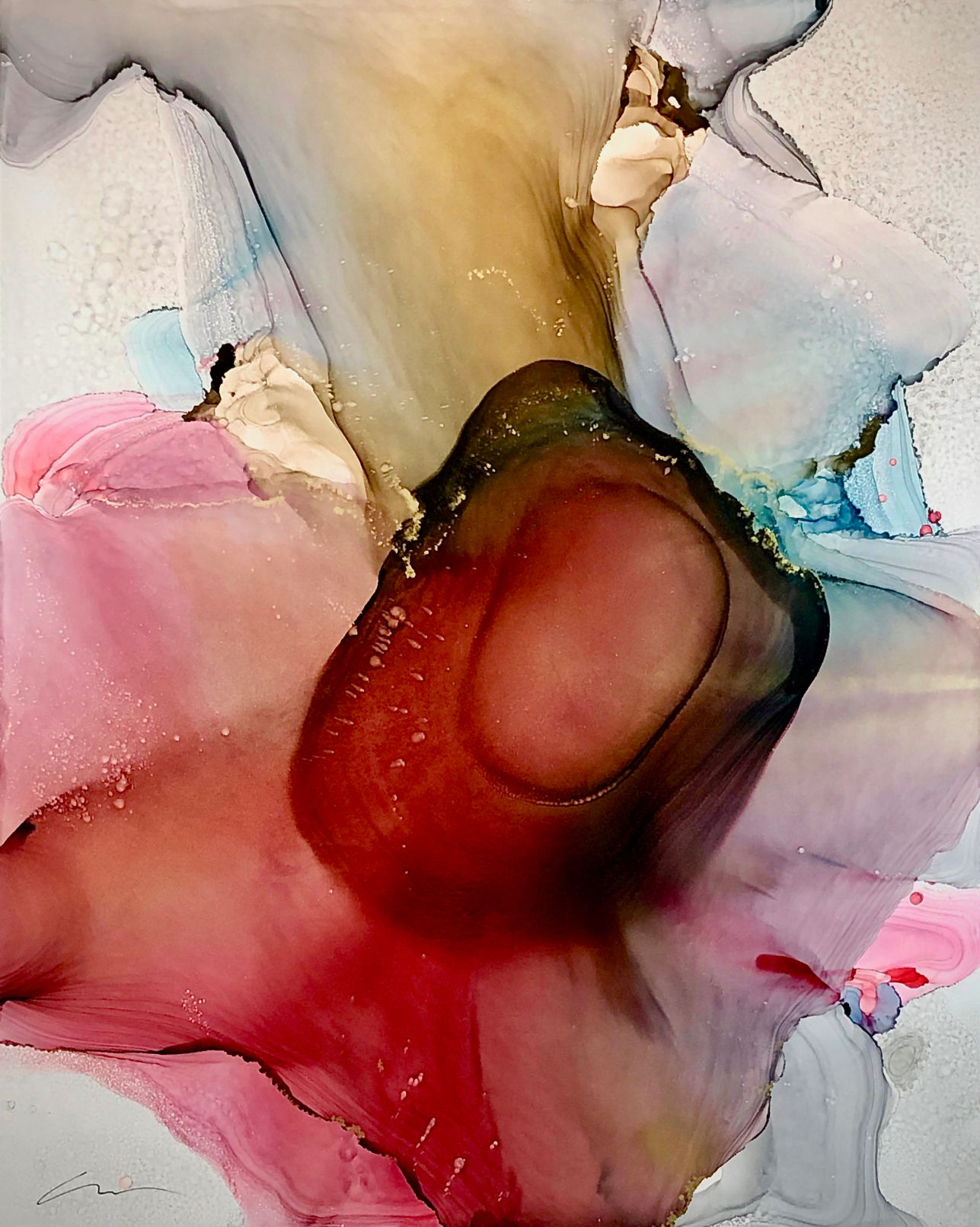 REVEALED GALLERY "Transparent Topography" 48x60 Constance Williams